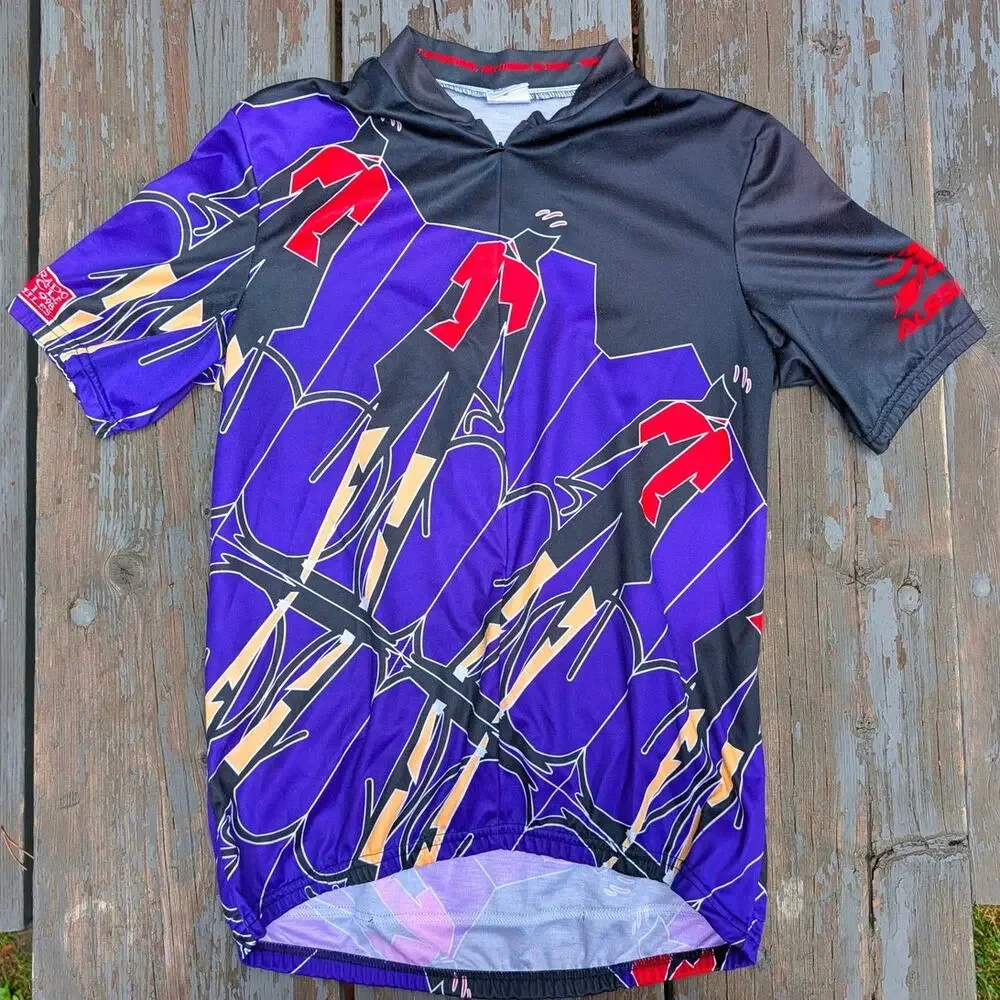 VINTAGE 1998 Ride The Rockies Cycling Jersey Aussie Men's XL Colorado Bike Tour
